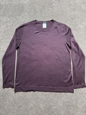 Akris Women's Cashmere and Silk Crewneck Sweater in Plum